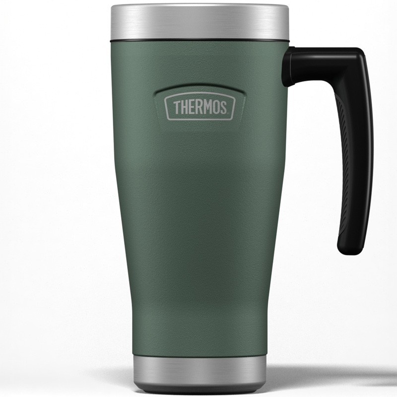 Wodoszczelny Termokubek Z Uchwytem - Zielony 470ml Thermos Icon