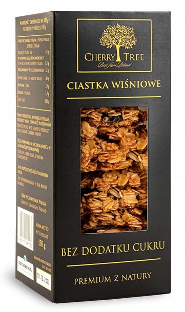Czekolada z wiśnią 70% kakao bez cukru 100 g