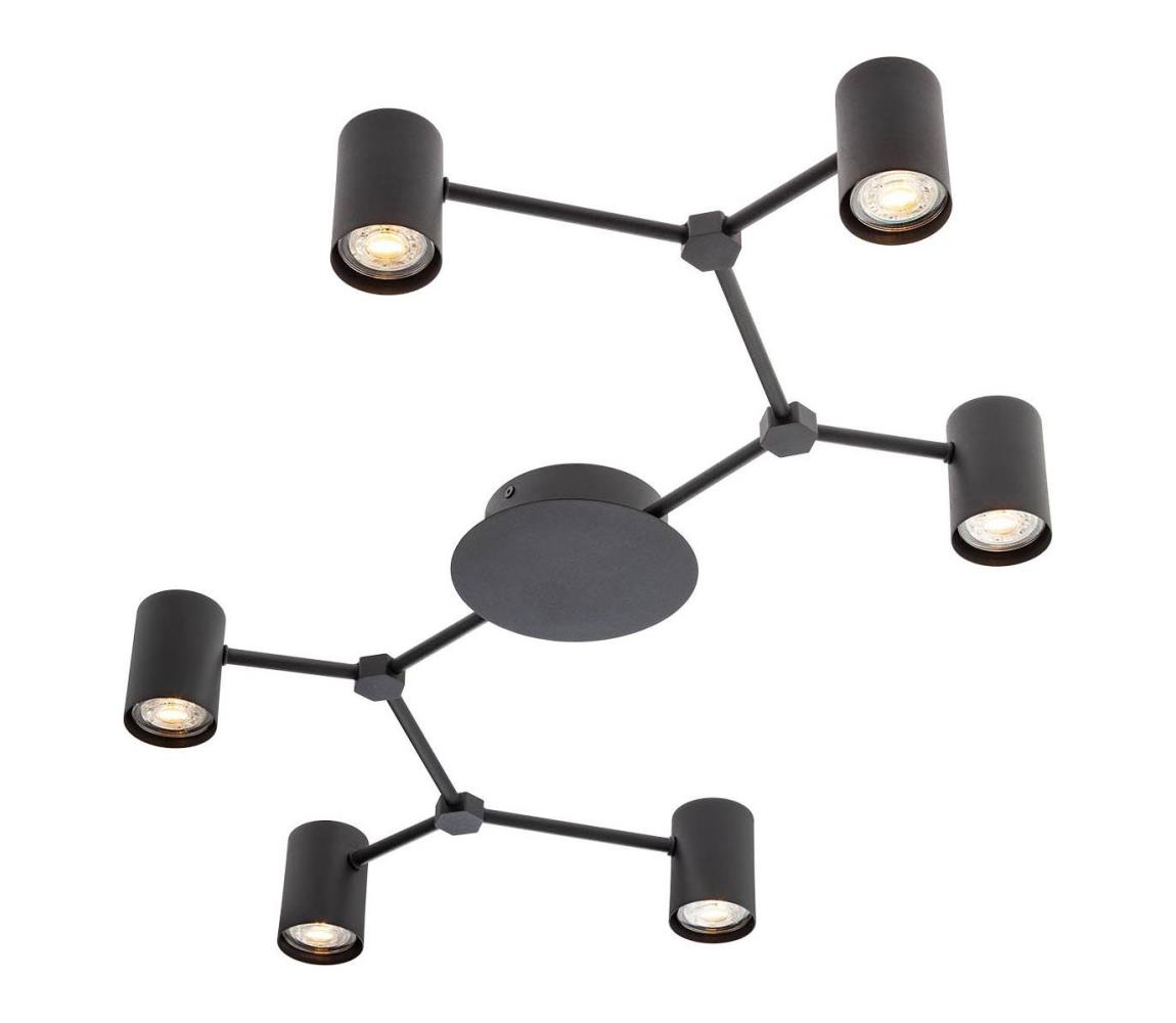 Redo 01-4048 - Oświetlenie punktowe WEBB 6xGU10/10W/230V czarne