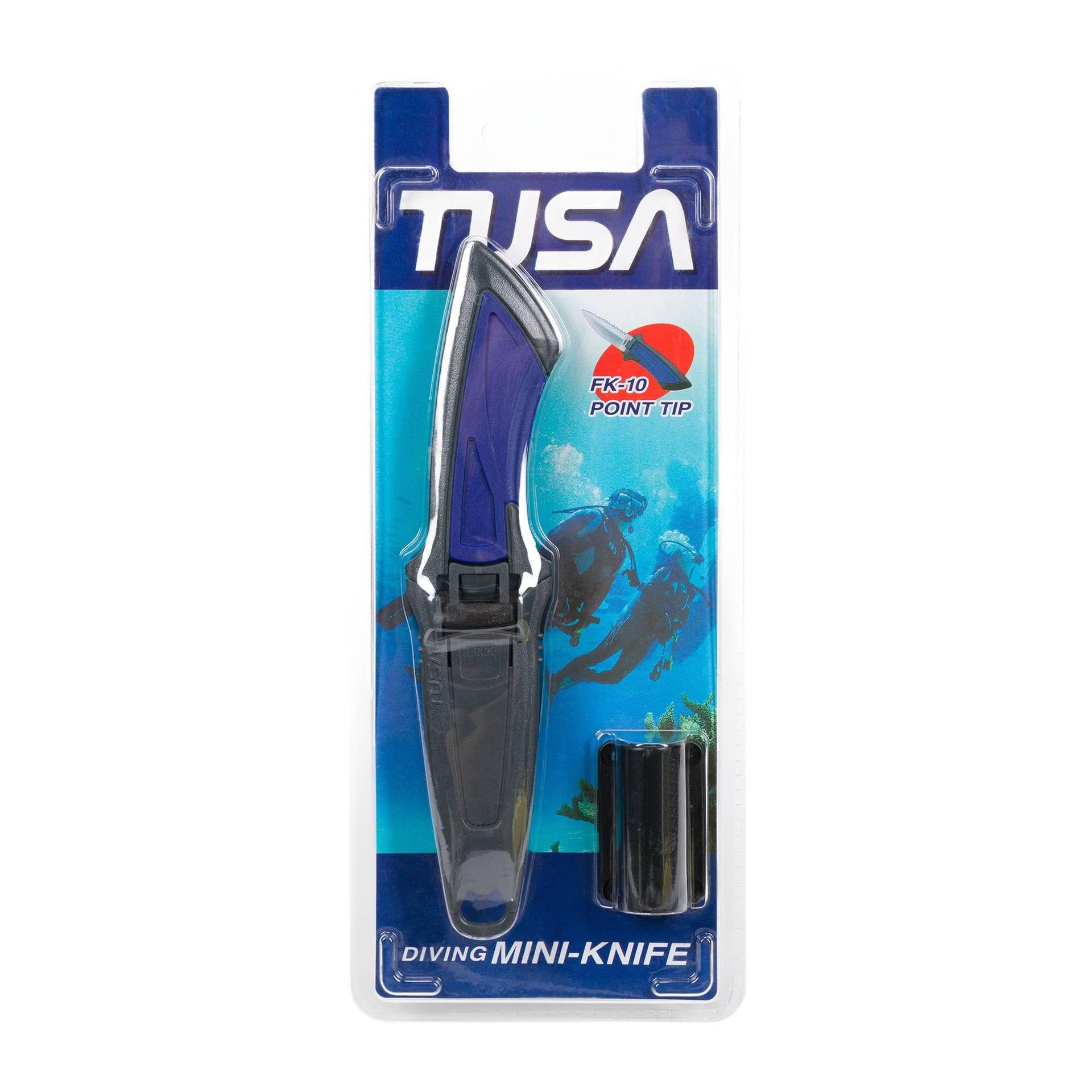 Nóż do nurkowania TUSA Mini Knife FK-10 niebieski/czarny