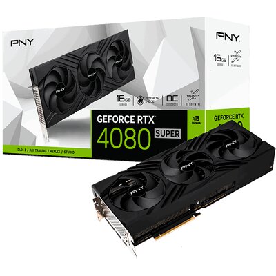 PNY GeForce RTX 4080 SUPER Verto Triple Fan OC 16GB GDDR6X DLSS 3 VCG4080S16TFXPB1-O