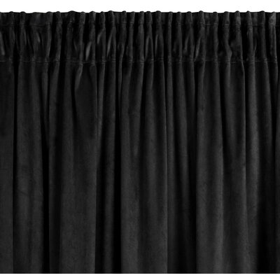 Euro Firany Zasłona Pierre Cardini Taśma 140 x 300 Czarny 1220143