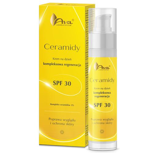 AVA CERAMIDY Krem na dzień SPF30 Kompleksowa regeneracja, 50ml >> 0zł za wysyłkę przy zakupach od 149 zł 