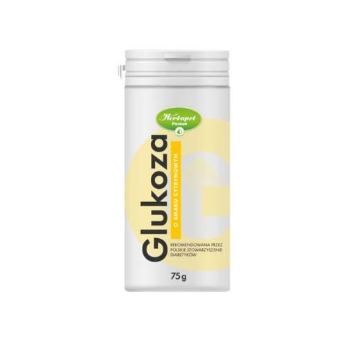 Glukoza w proszku o smaku cytrynowym, 75g >> 0zł za wysyłkę przy zakupach od 149 zł 