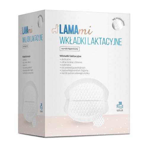 LAMAMI Wkładki laktacyjne, 30 szt. >> 0zł za wysyłkę przy zakupach od 149 zł 