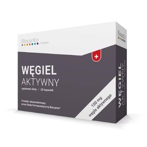 BIOCANTO Węgiel aktywny, 20 kapsułek