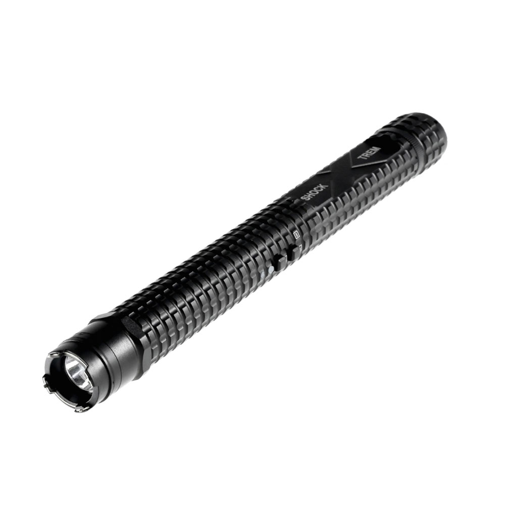 Piranha - Paralizator z latarką Shock Xtrem - 8 000 000 V - Czarny - XTREM