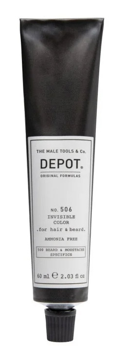 Depot No. 506, półtrwały krem koloryzujący bez amoniaku do włosów i brody, titanium, 60ml