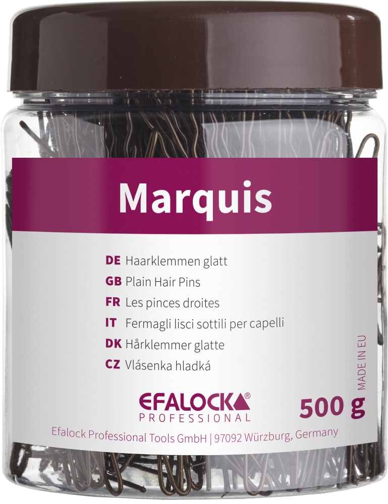 Efalock Marquis, wsuwki do włosów, 7cm, opakowanie 500g, złoty