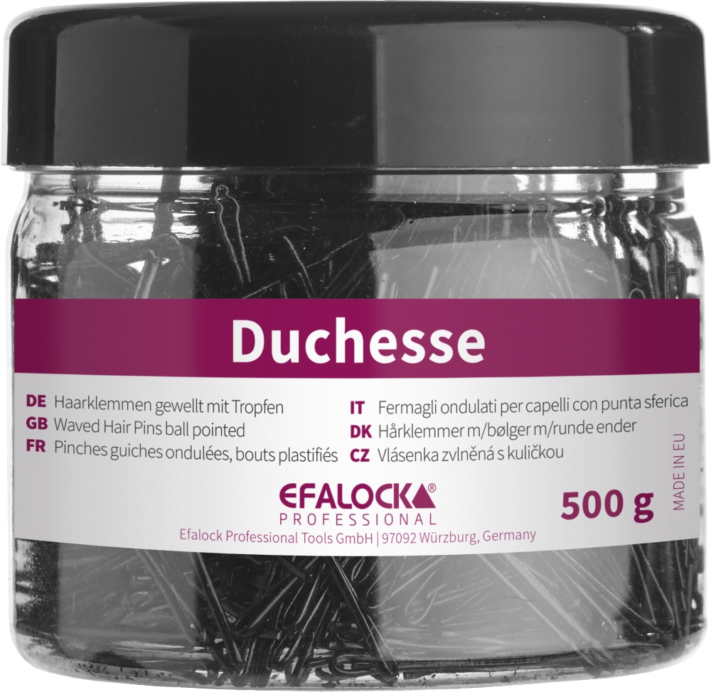 Efalock Duchesse, wsuwki do włosów, 5cm, opakowanie 500g, brązowy