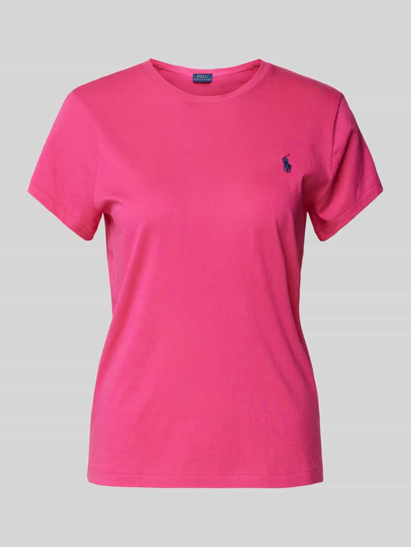 T-shirt z wyhaftowanym logo