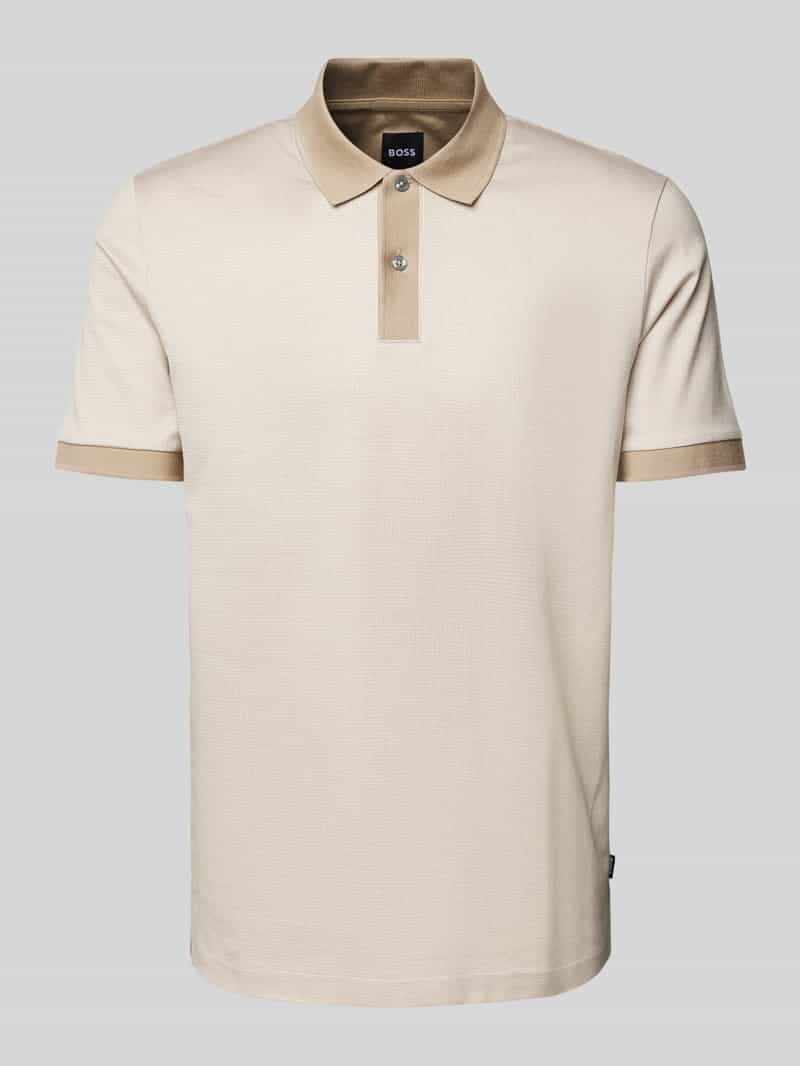 Koszulka polo o kroju regular fit z detalem z logo model ‘Parlay’