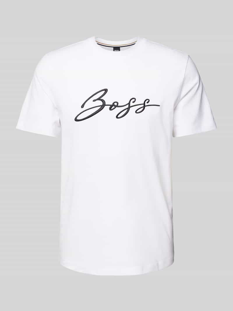 T-shirt z wyhaftowanym logo model ‘Thompson’