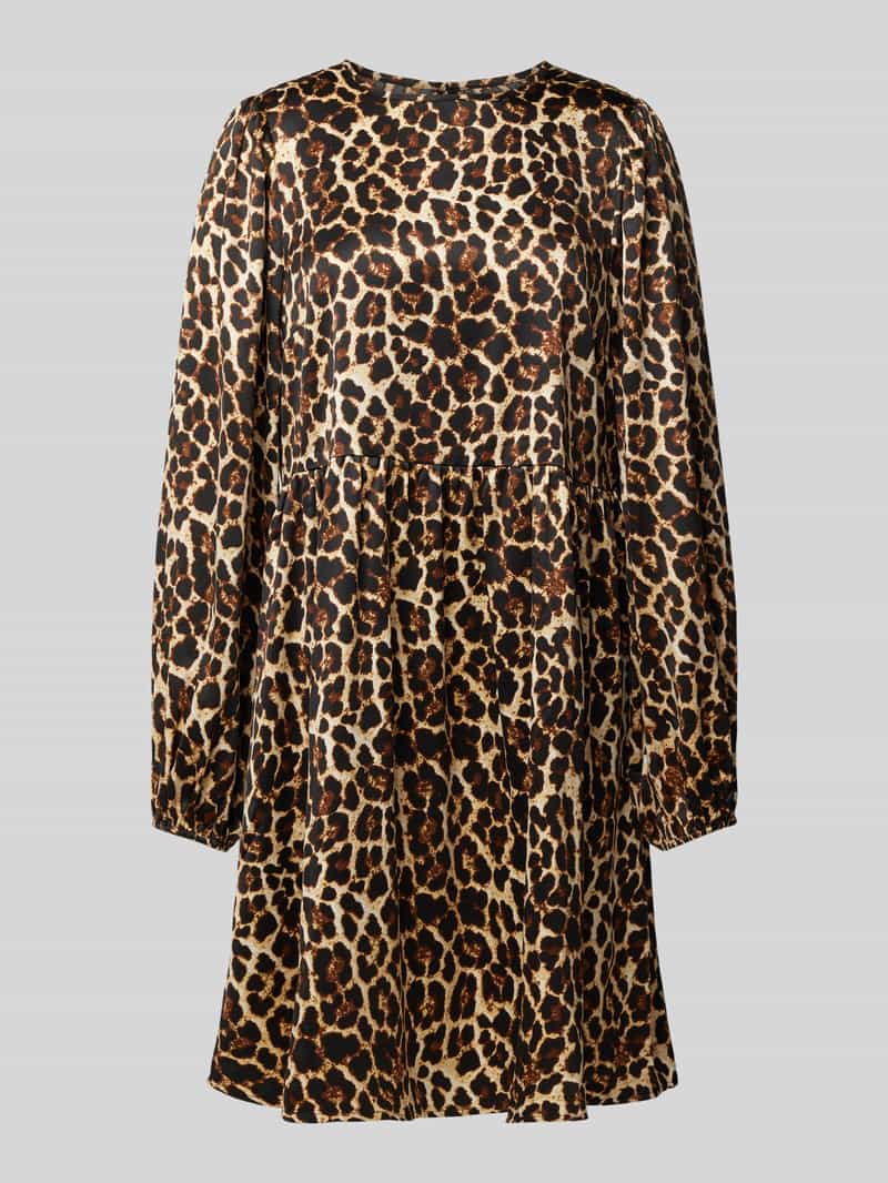 Sukienka mini o kroju regular fit z okrągłym dekoltem model ‘NEO’