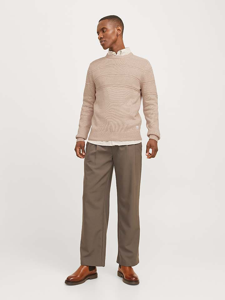 Jack & Jones Sweter w kolorze beżowym