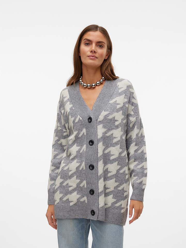 Vero Moda Kardigan w kolorze szarym