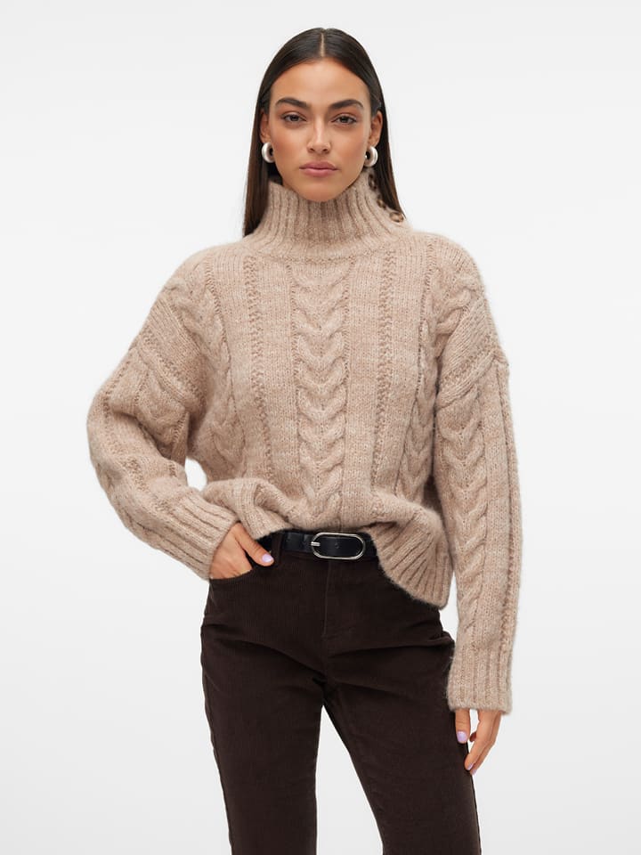 Vero Moda Sweter w kolorze kremowym