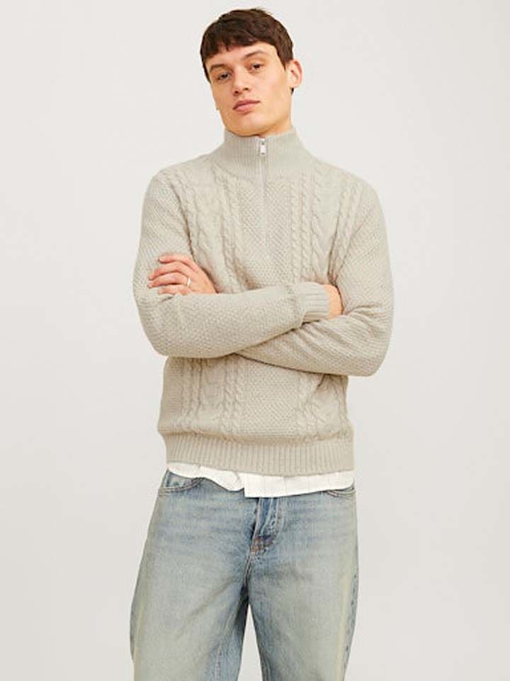 Jack & Jones Sweter w kolorze beżowym