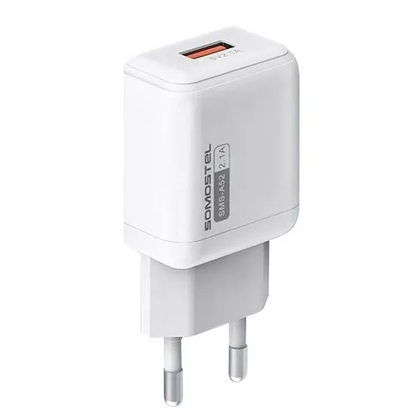 Ładowarka sieciowa Somostel USB 2.1A 10W SMS-A52 Biała