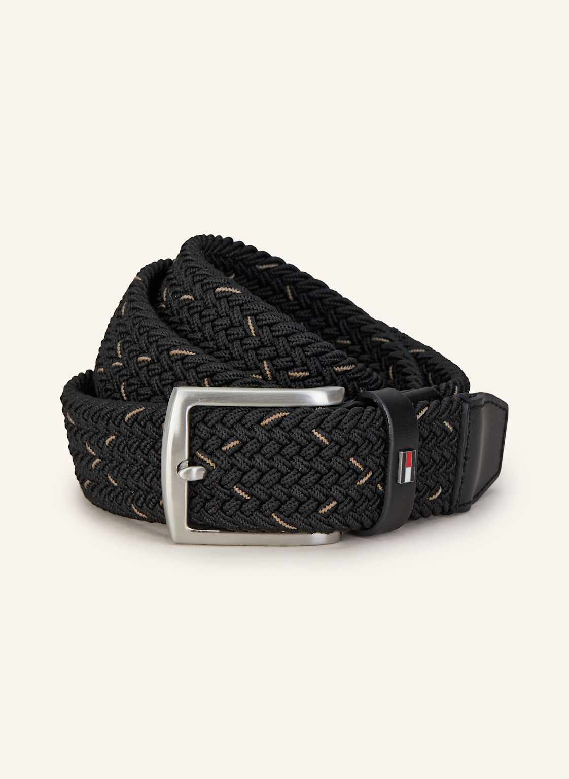 Tommy Hilfiger Pasek Pleciony Denton schwarz