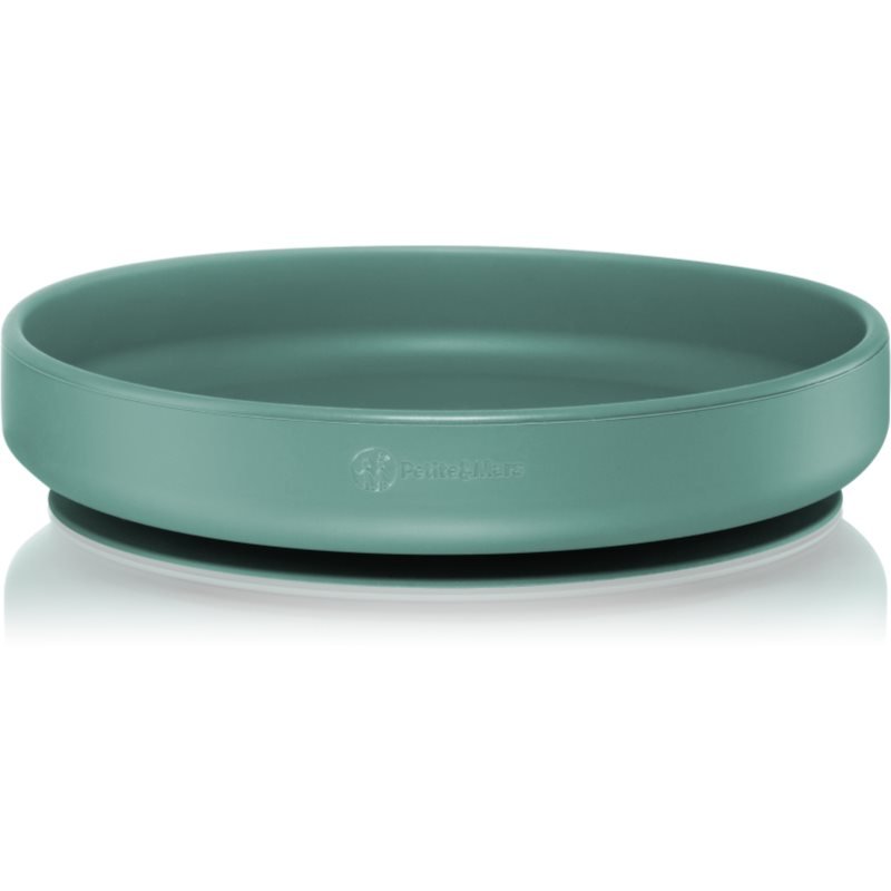 Petite&Mars Take&Match Silicone Plate talerz z przyssawką Misty Green 6 m+ 1 szt.