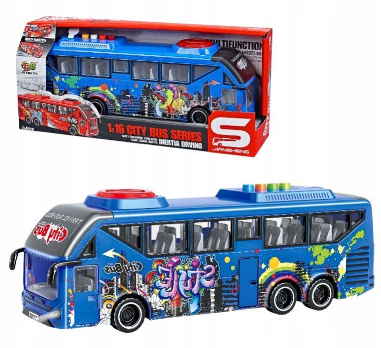 Autobus Miejski Trolejbus Napęd Otwierane Drzwi Dźwięk Światła Niebieski