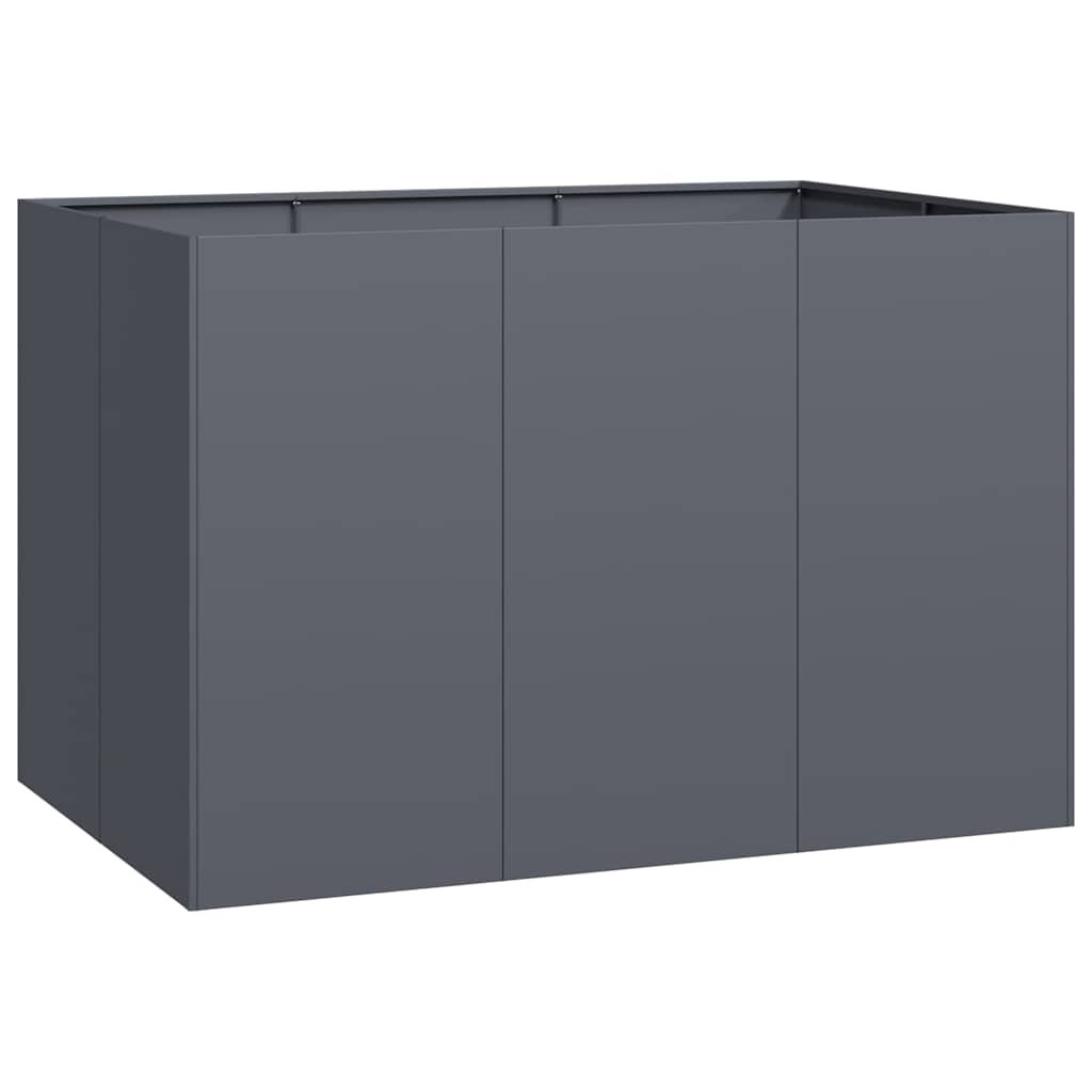 vidaXL Doniczka Antracyt 120x80x80 cm Stal