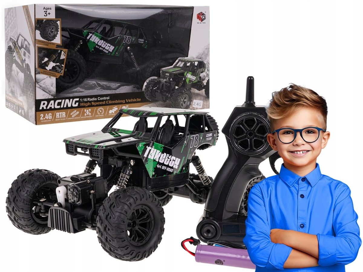 Zdalnie Sterowany Crawler Racing 78 Metalowa Obudowa Samochód Dla Dzieci