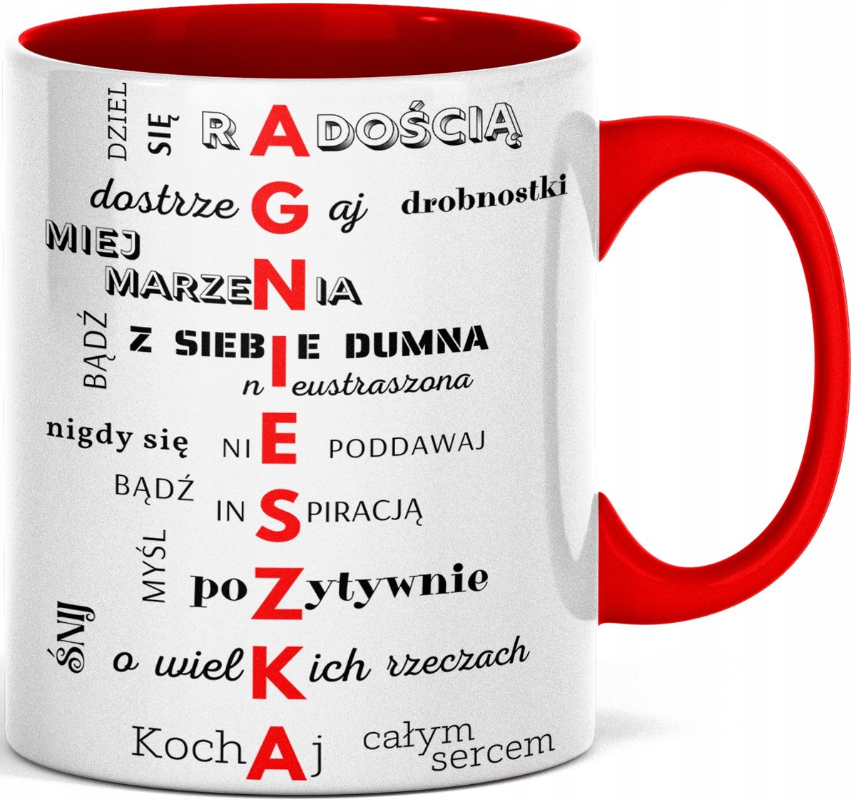 FOTO Kubek z imieniem IMIENINY AGNIESZKA AGNIESZKI AGA 18 30 40 50 prezent