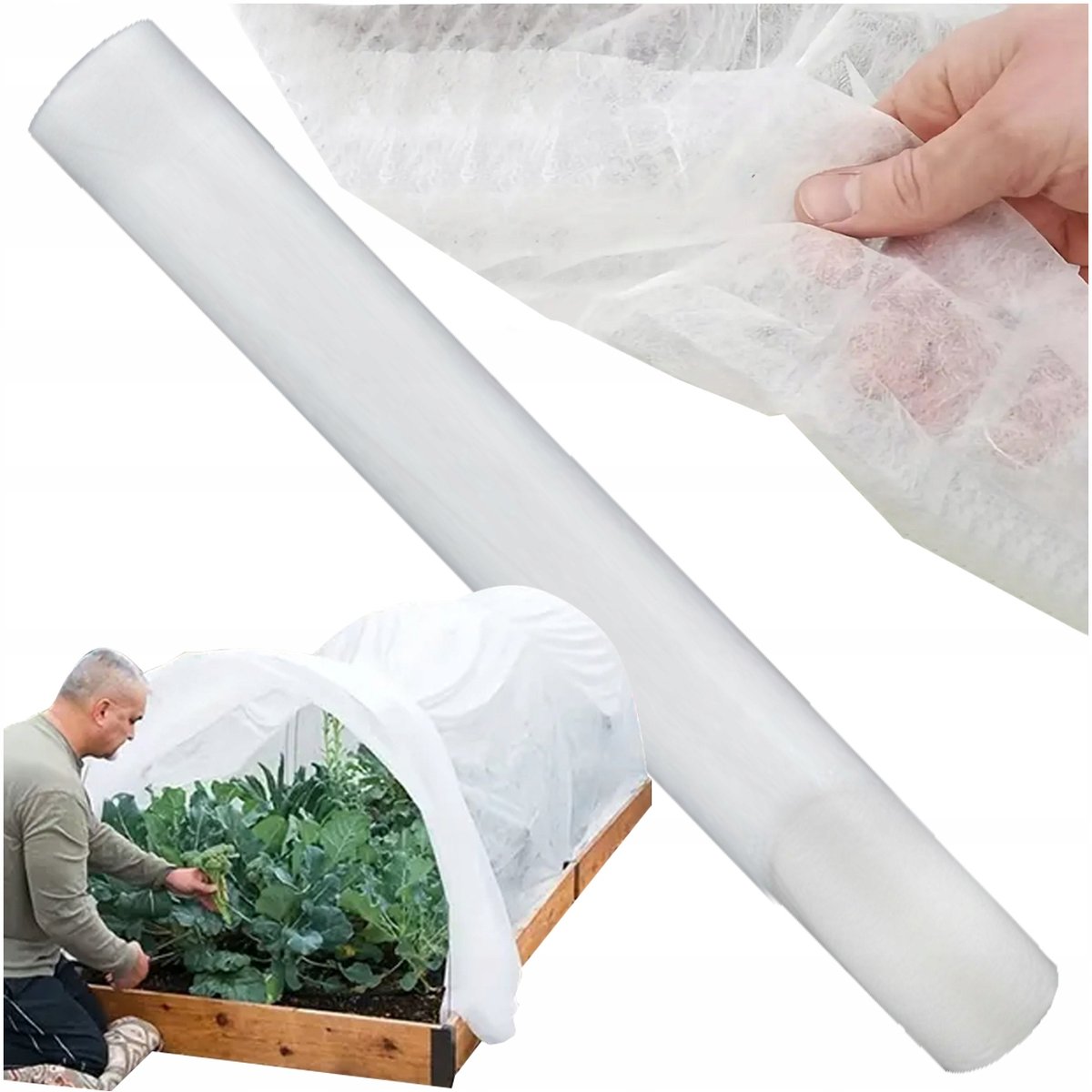 Agrowłóknina Agrotkanina Zimowa Okryciowa 15X1M 50G Biała Osłona Ochronna