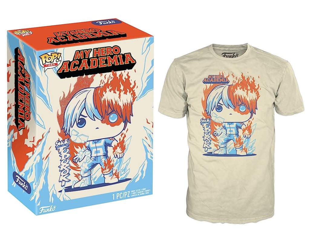 my hero academia - todoroki - t-shirt pop (s)