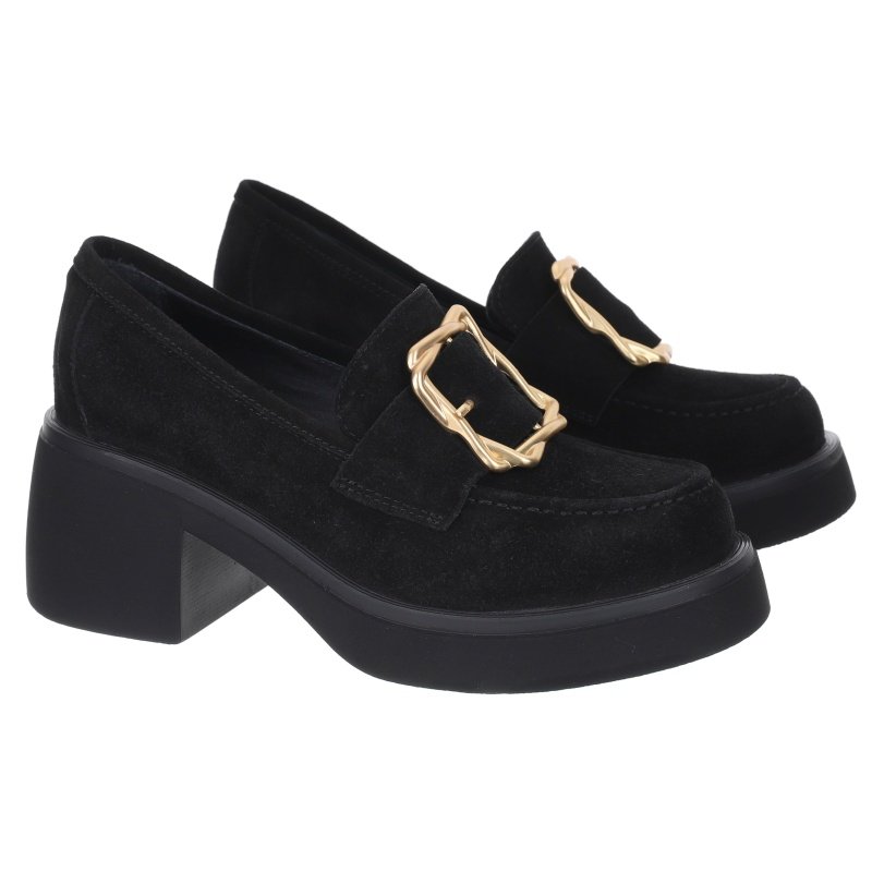 Mokasyny damskie na obcasie Bombonella 10T-158.3391 - 527 T SYH 40