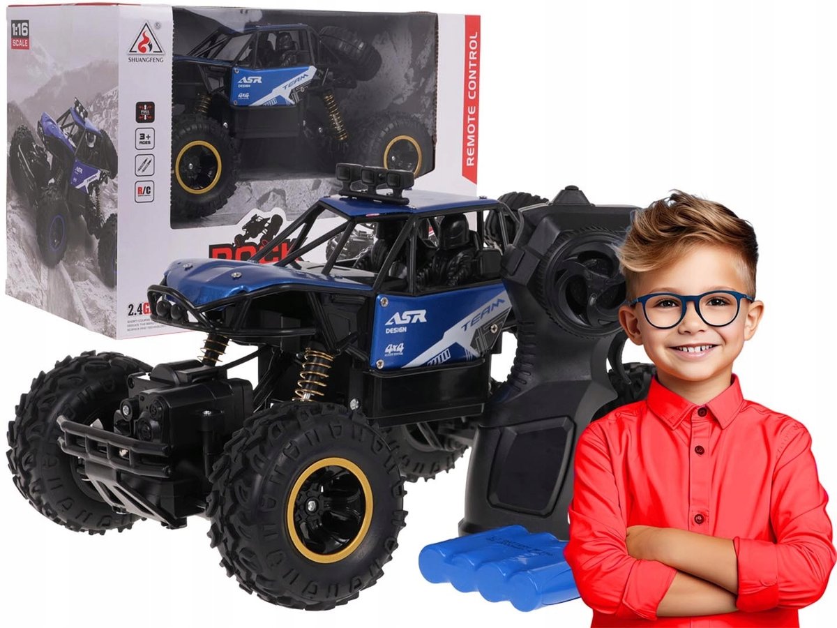 Pojazd Terenowy Monster Rock Dla Dzieci Zdalnie Sterowany Na Pilota