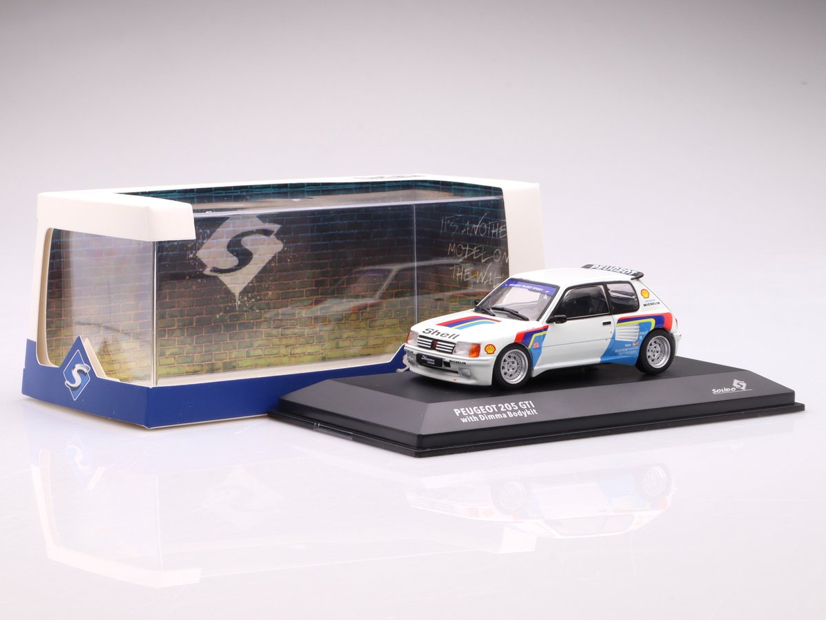 Peugeot 205 Dimma Rallye Tribute - 1992, white Solido 1:43