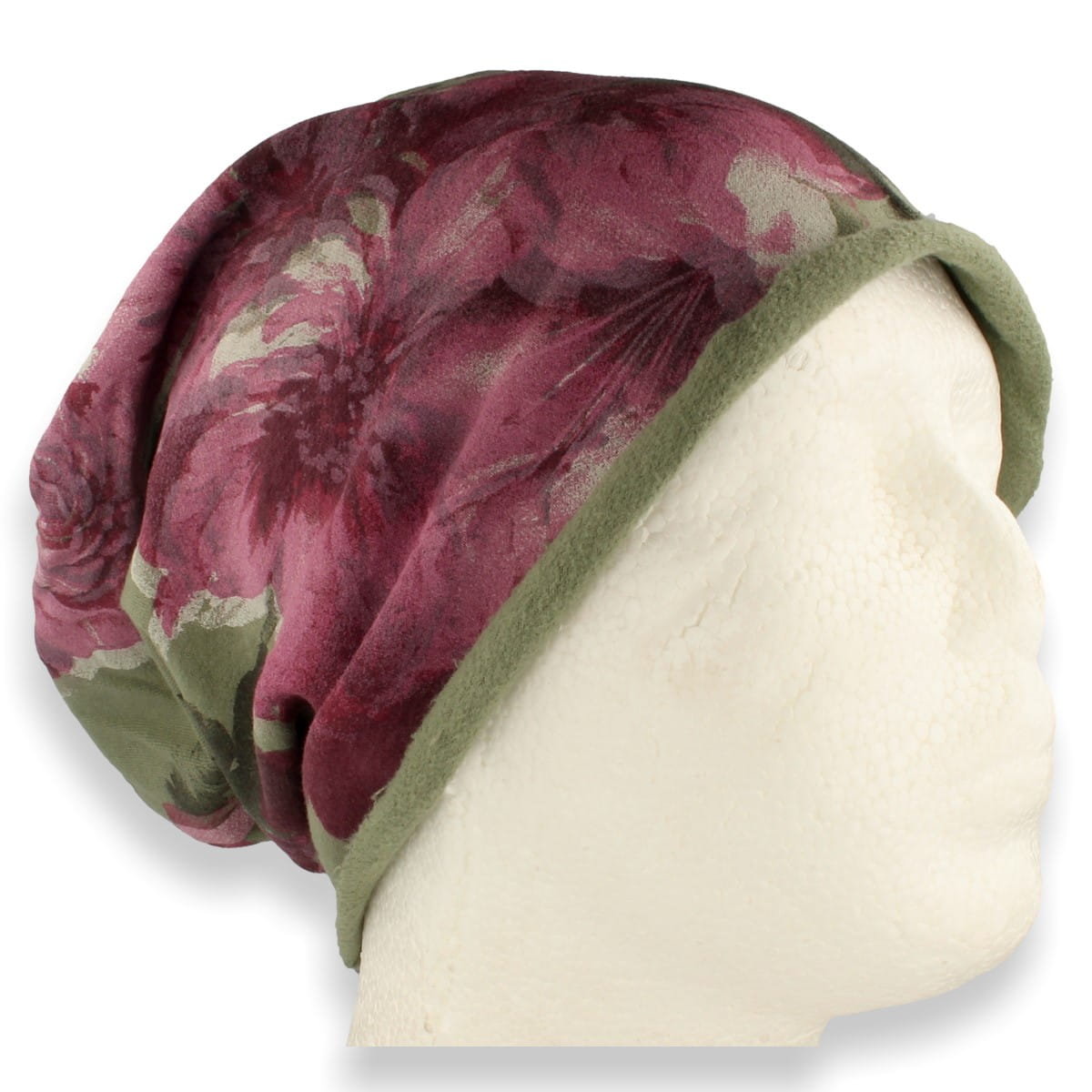 Czapka Damska Beanie Włoska Cienka Smerfetka Bawełna Zielona
