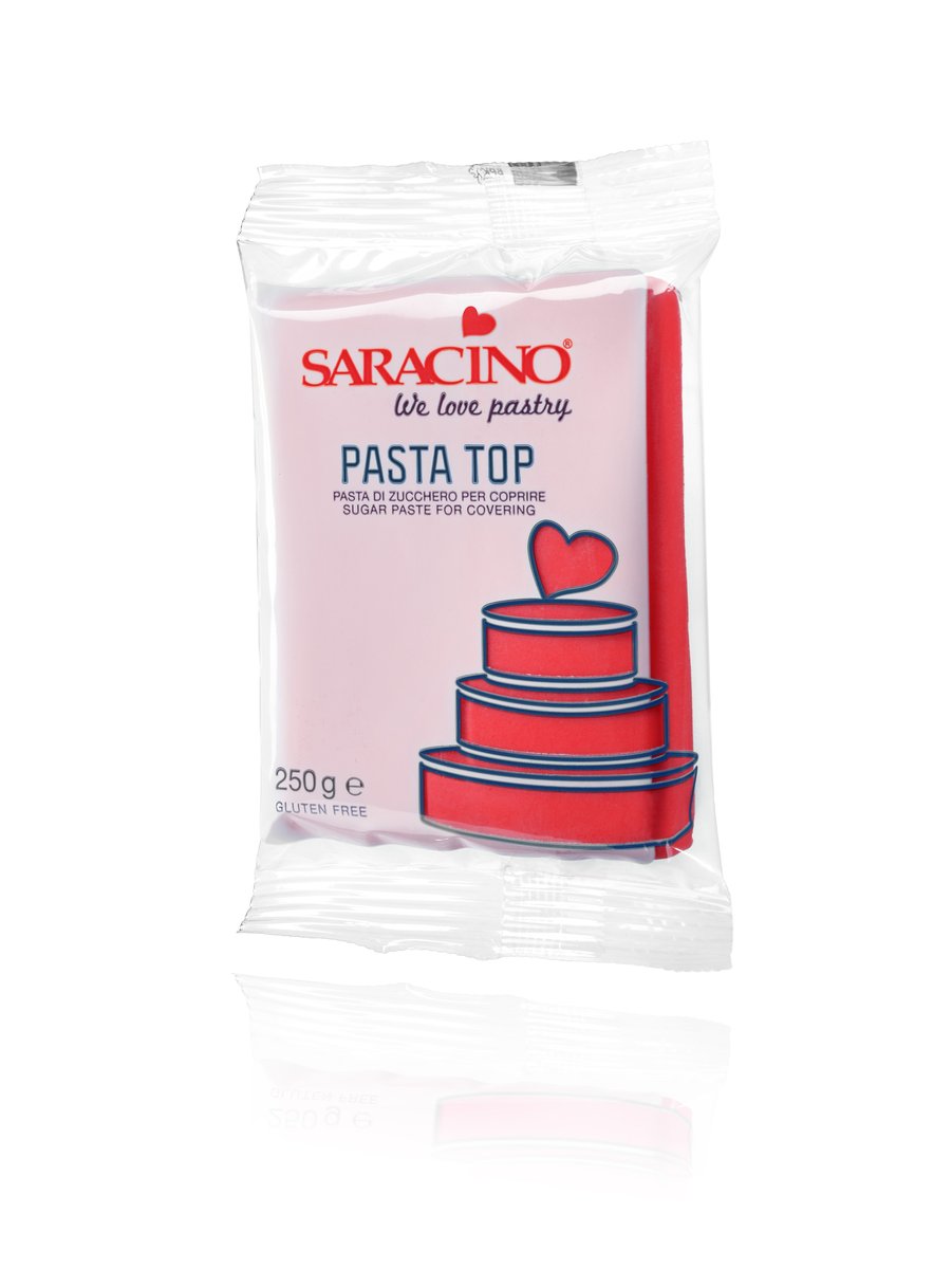 Czerwona masa cukrowa do obkładania Pasta Top Saracino 250 g