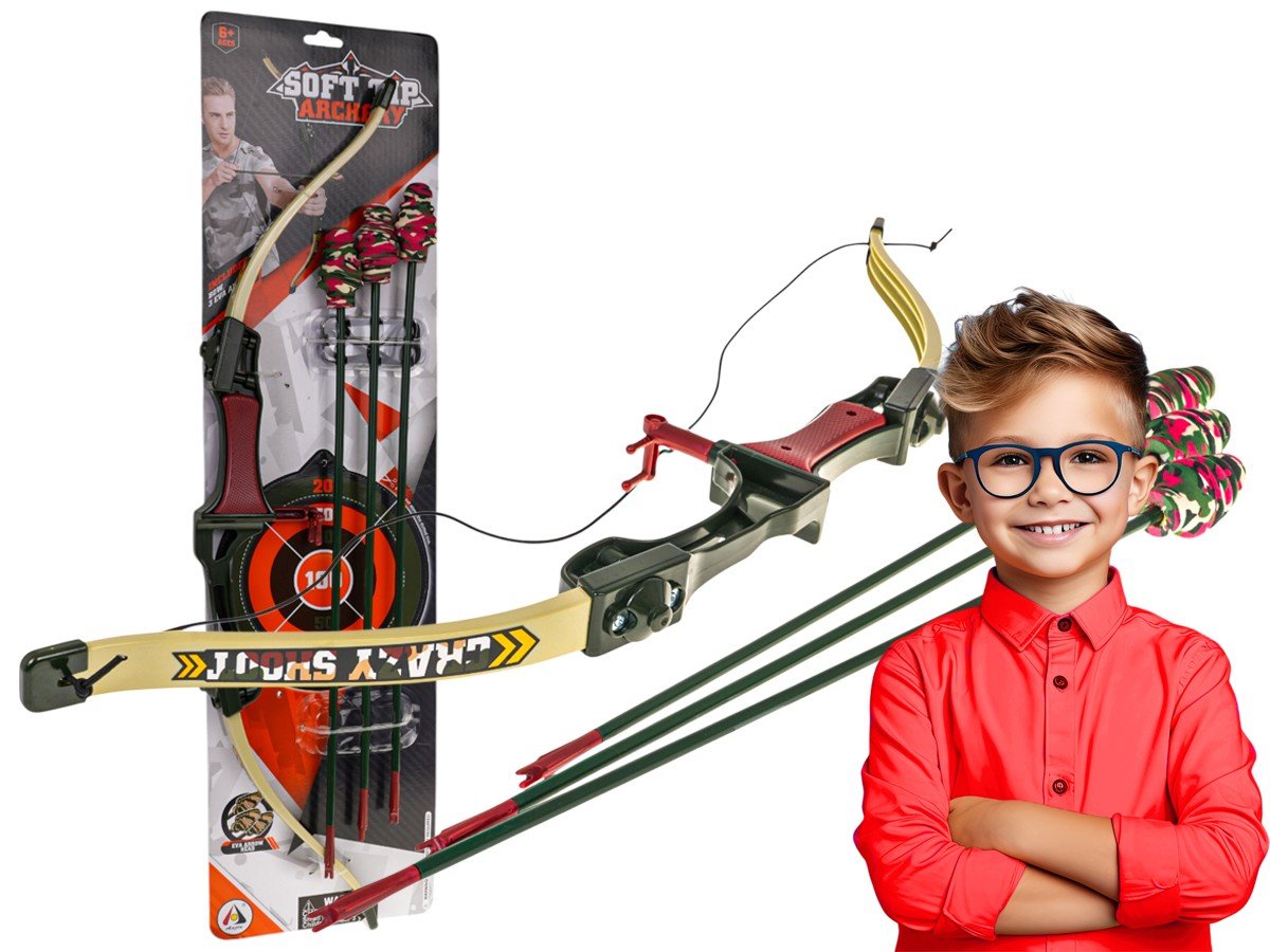 Zestaw Łucznika Łuk Tarcza Zabawka Na Spryt Zabawka Sportowa