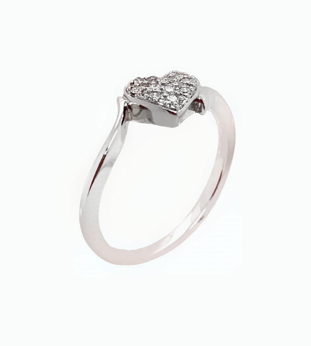 Pierścionek Au 585 z brylantami 0.06ct