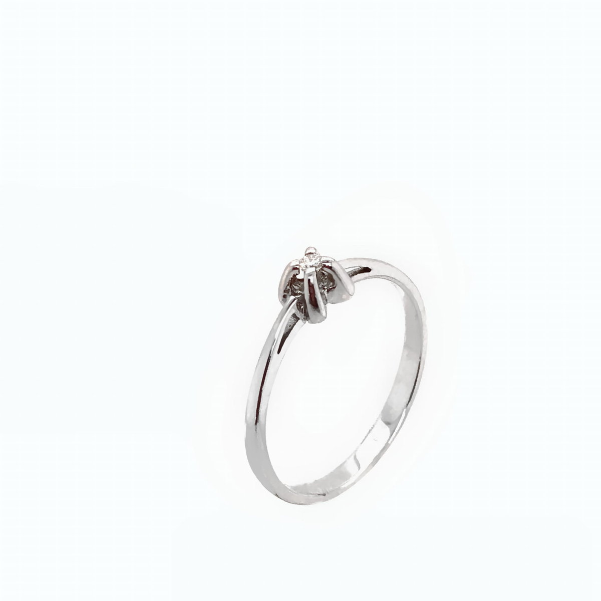 Pierścionek Au 585 z brylantem 0.04ct