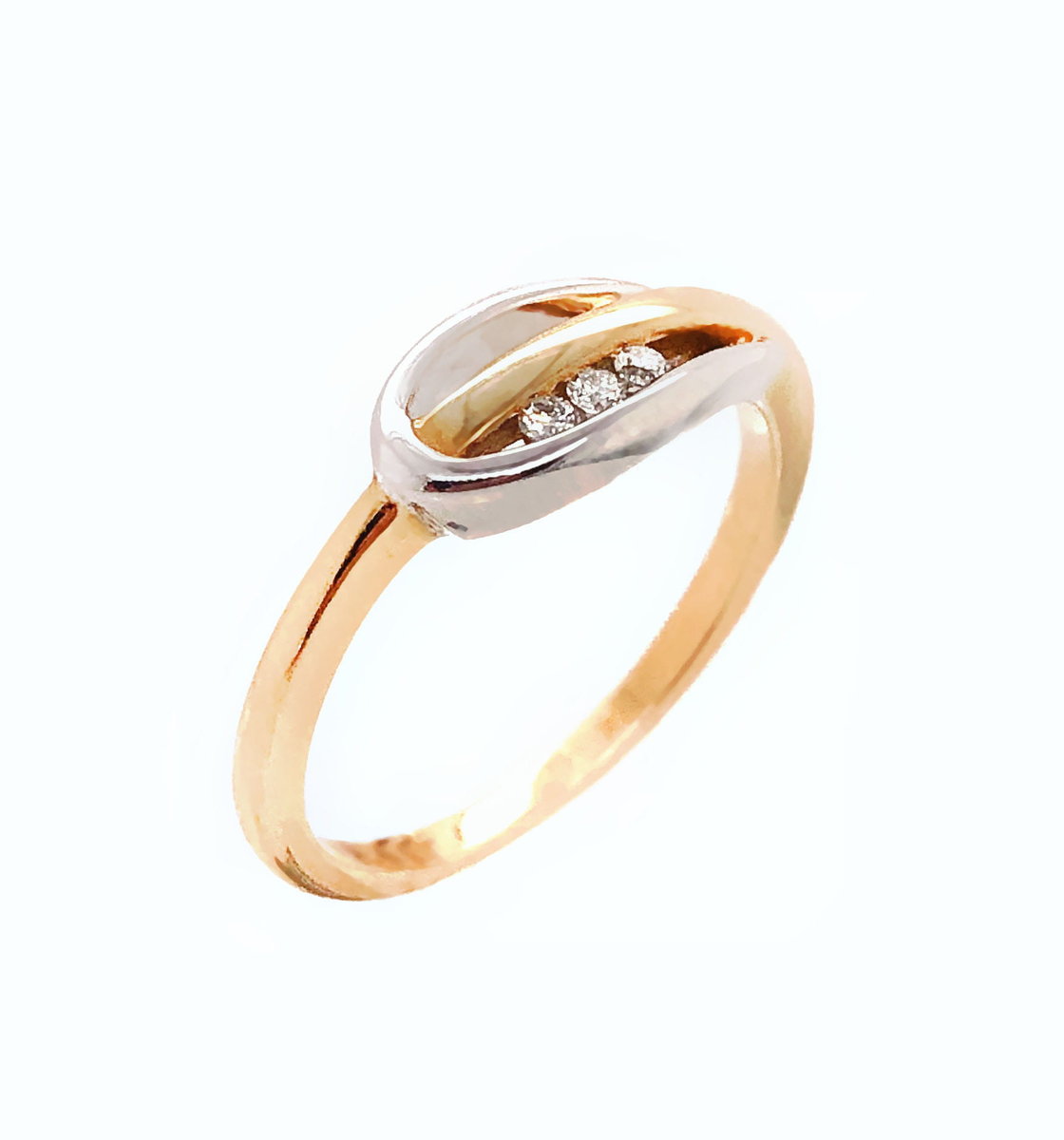 Pierścionek Au 585 z brylantem 0.05ct