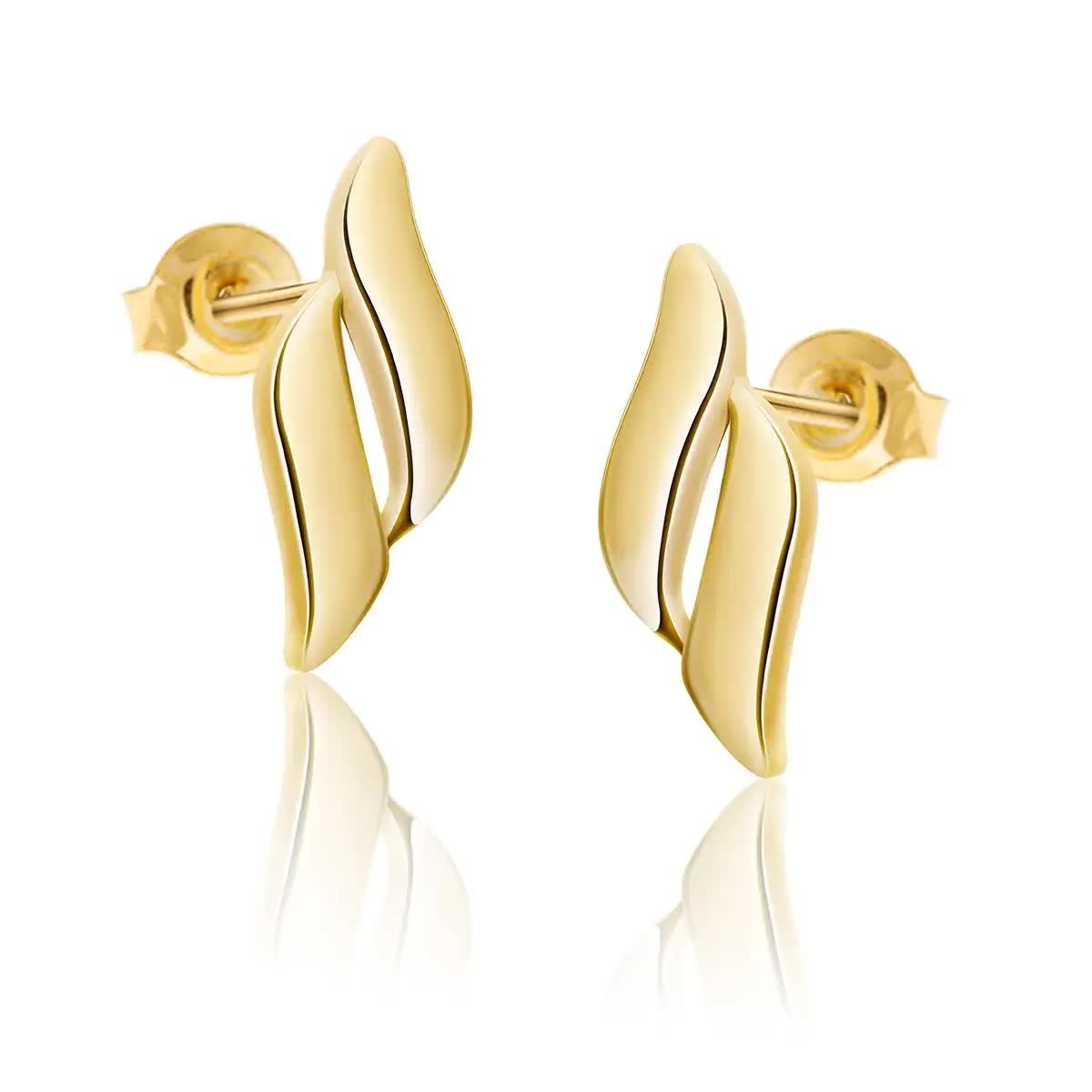 Kolczyki srebrne pozłacane Harmonia