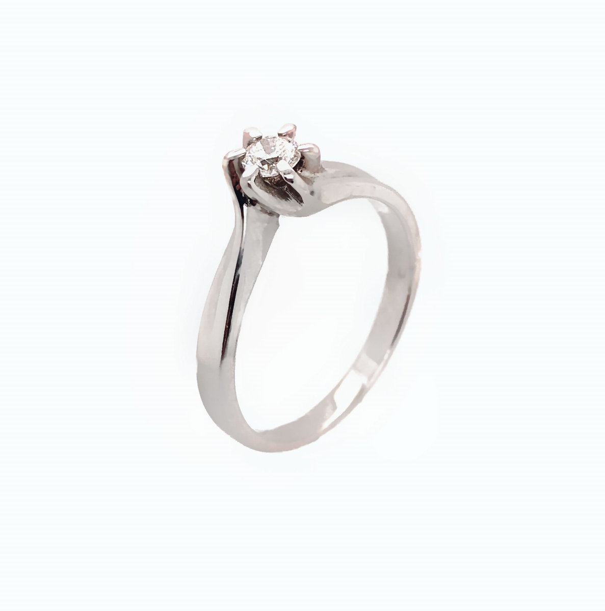 Pierścionek Au 585 z brylantem 0.20ct