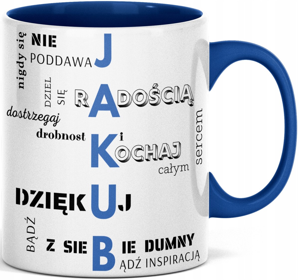 Kubek motywacyjny z nadrukiem IMIĘ JAKUB JAKUBA