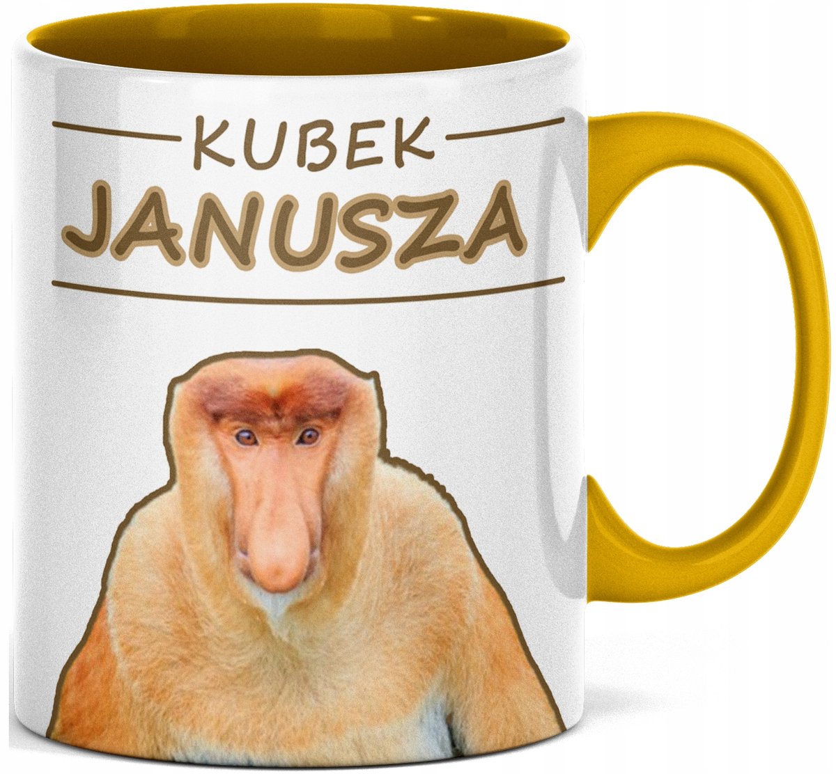 Kubek z Januszem Nosaczem JANUSZ GRAŻYNA prezent DLA MĘŻA SZEFA Z PRACY