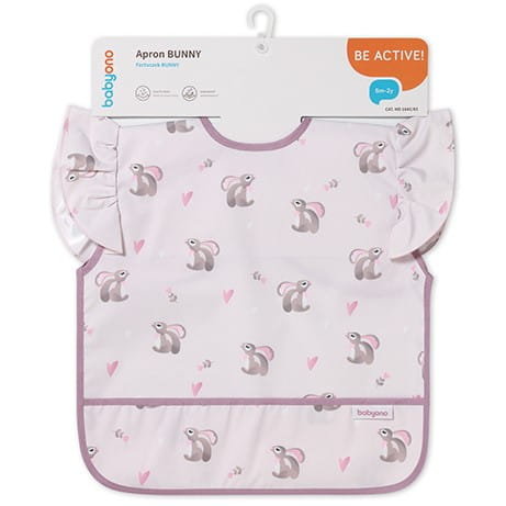 Śliniak Wodoodporny Fartuszek Bunny 6M+, Babyono