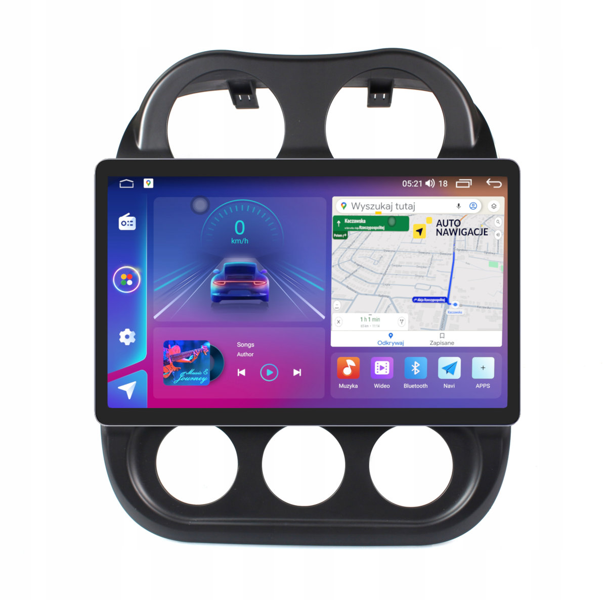 RADIO NAWIGACJA GPS JEEP COMPASS PATRIOT 2008-2015 ANDROID 11,5 cala