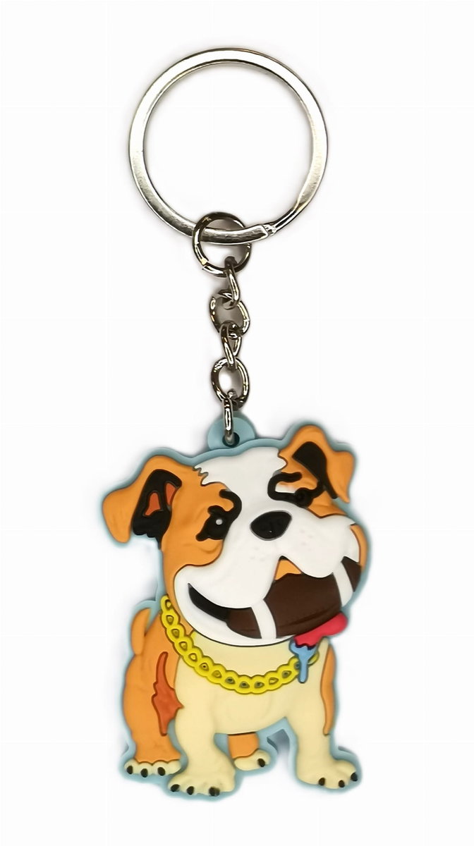 Brelok do kluczy z psem Pies Buldog Angielski