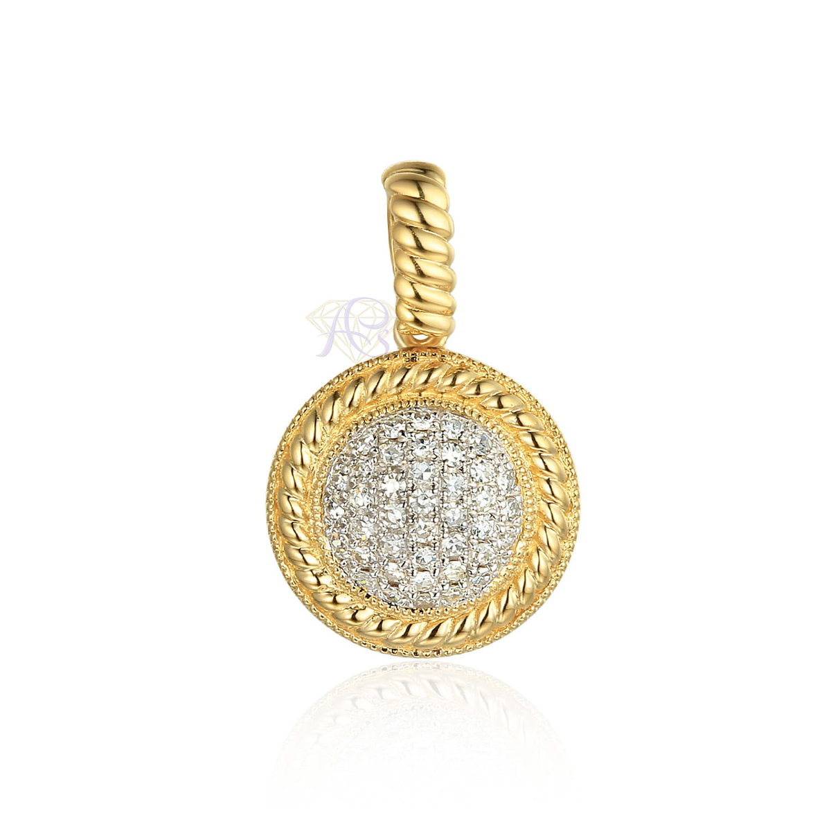 Złota zawieszka z diamentami P81521Y