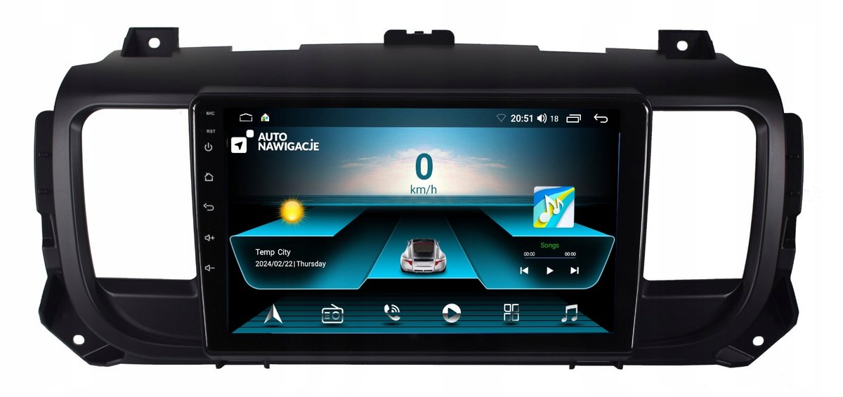 Radio Nawigacja Gps Citroen Jumpy 2016+ Android 2Gb 64Gb