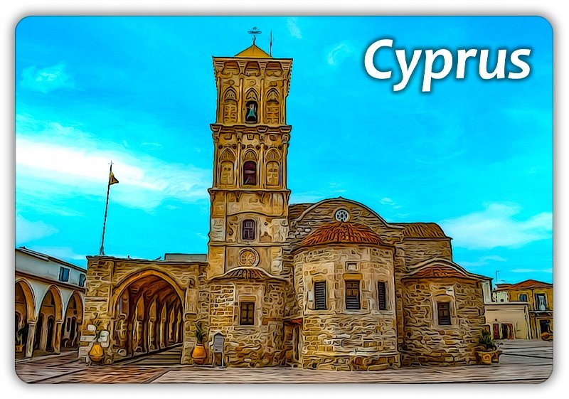 Cypr - Larnaka - Cerkiew Św. Łazarza W Larnace - Magnes Na Lodówkę